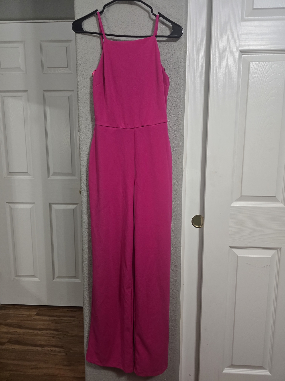 Women's Hot Pink Wide-Leg Jumpsuit